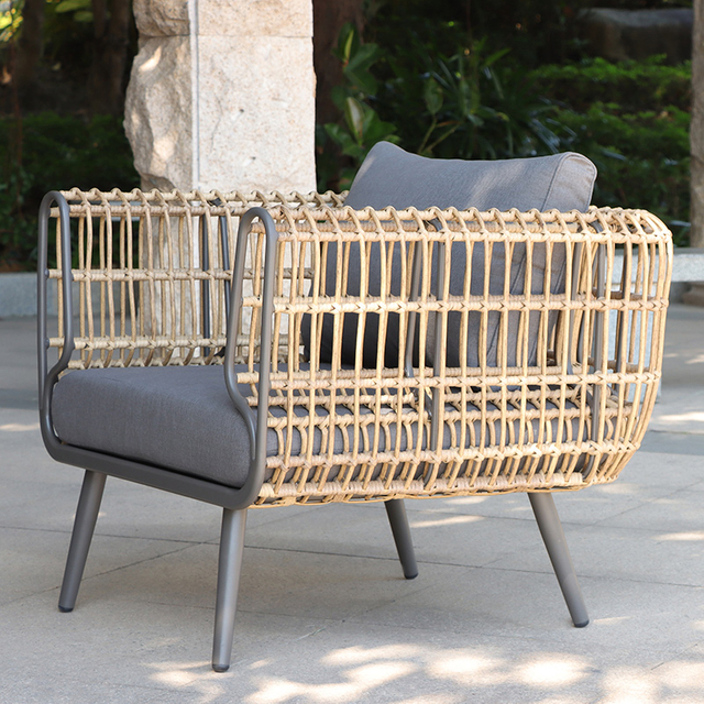 Canapé en rotin extérieur personnalisé Sun Room