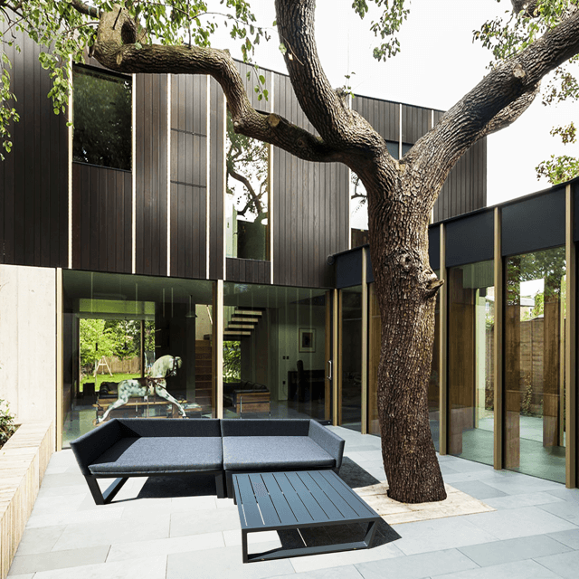 Ensemble de table de balcon extérieur moderne