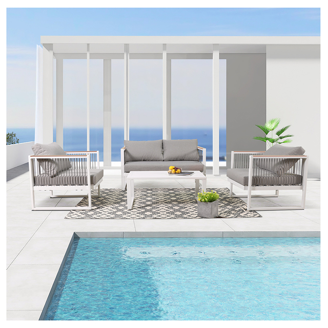 Canapé de balcon extérieur étanche en alliage d'aluminium